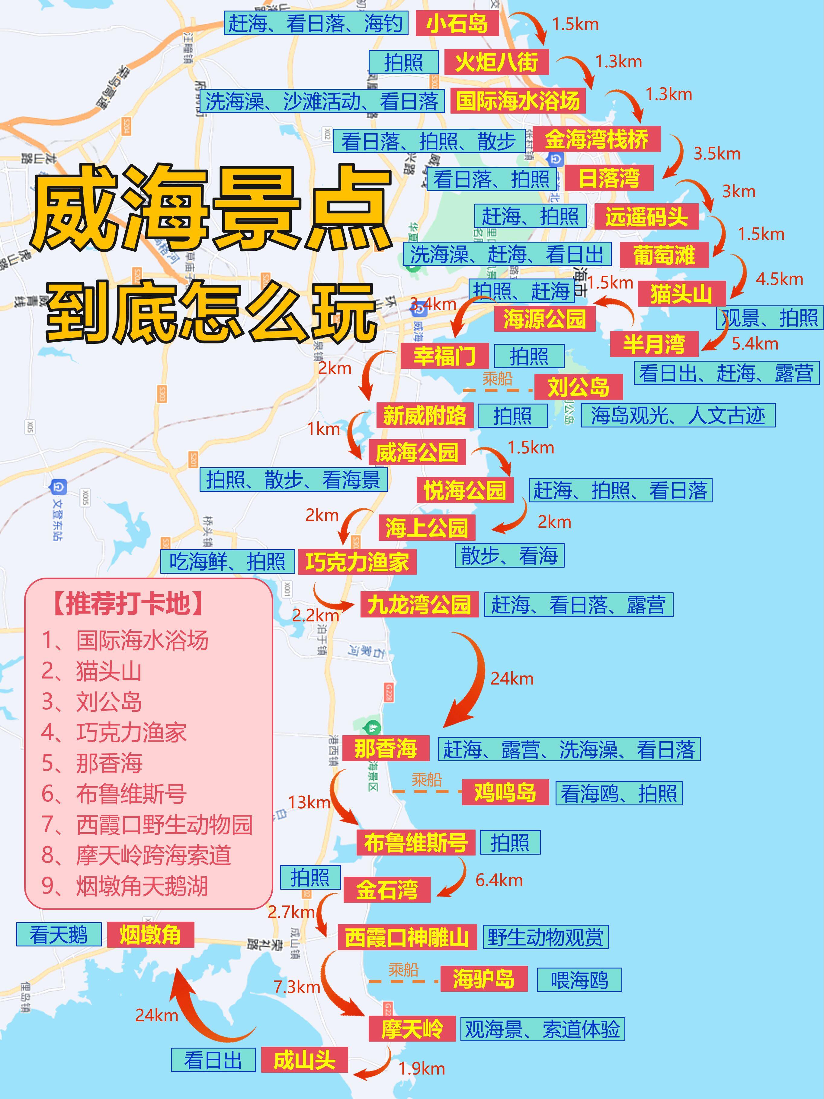 威海旅游地图-威海旅游地图详细全图