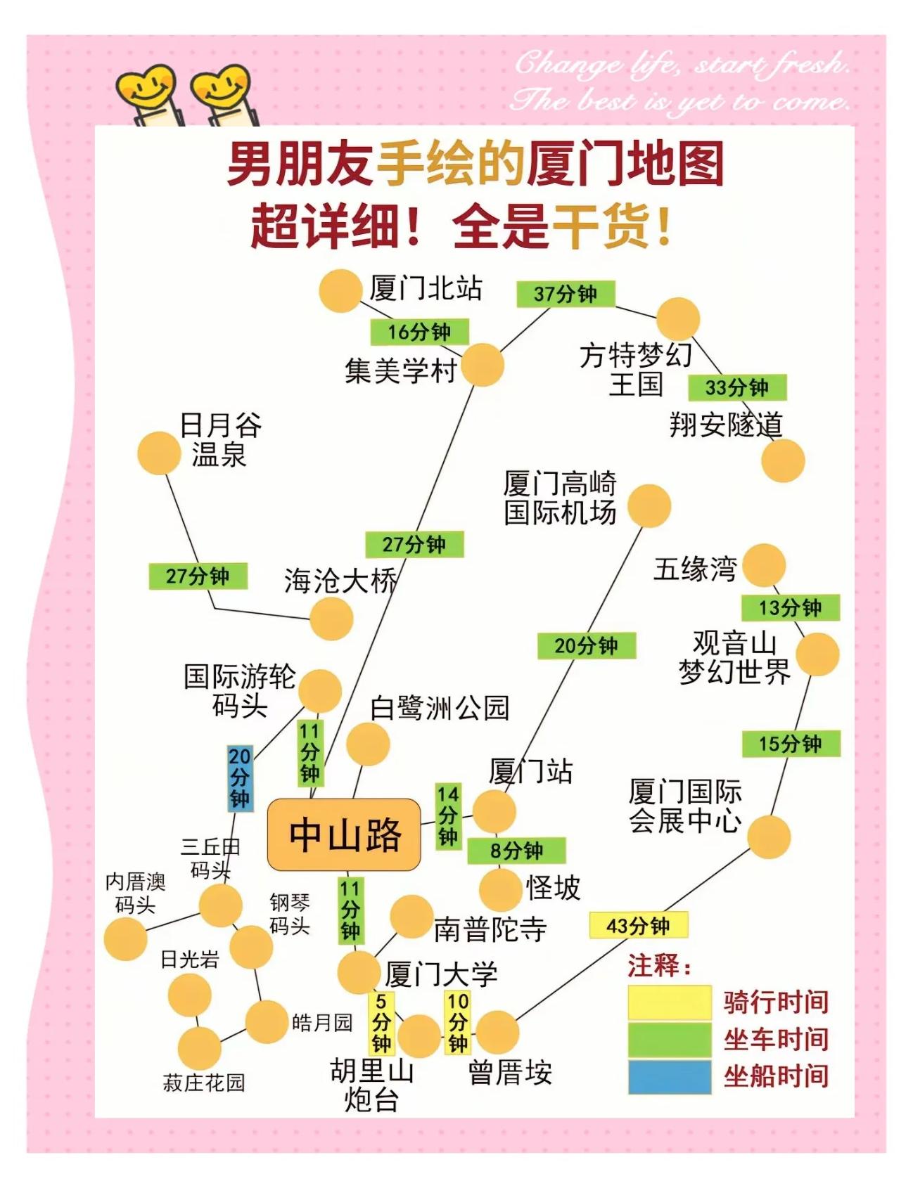 厦门旅游地图-厦门旅游地图景点分布